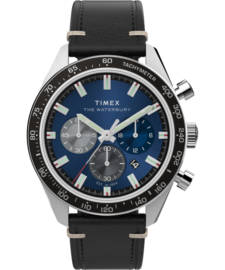 Imagen principal del reloj Waterbury Traditional Chronograph de 41 mm con correa de piel TW2Y18600