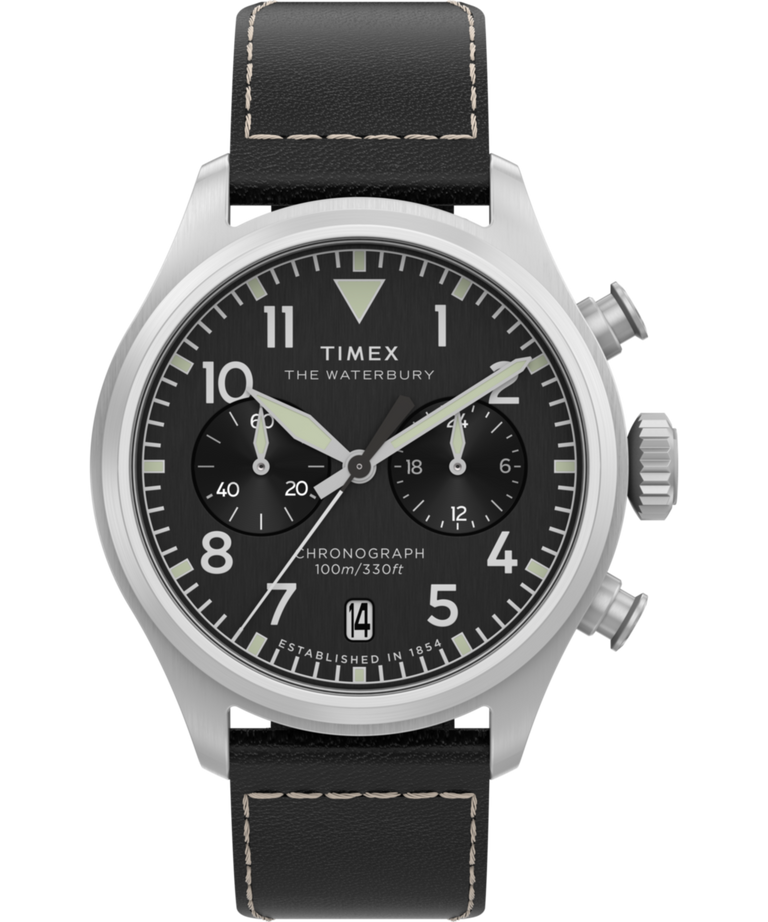 Imagen principal del reloj cronógrafo Waterbury Ace de 41 mm con correa de piel TW2Y19000