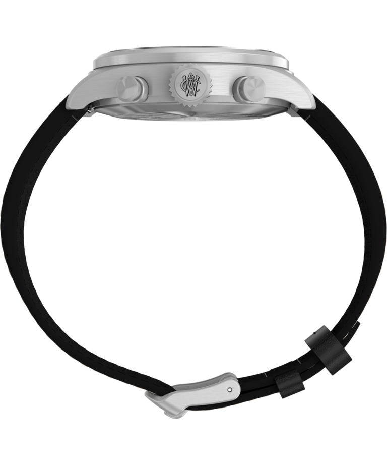 TW2Y19000 Waterbury Ace Cronógrafo de 41 mm con correa de piel: imagen de perfil del reloj