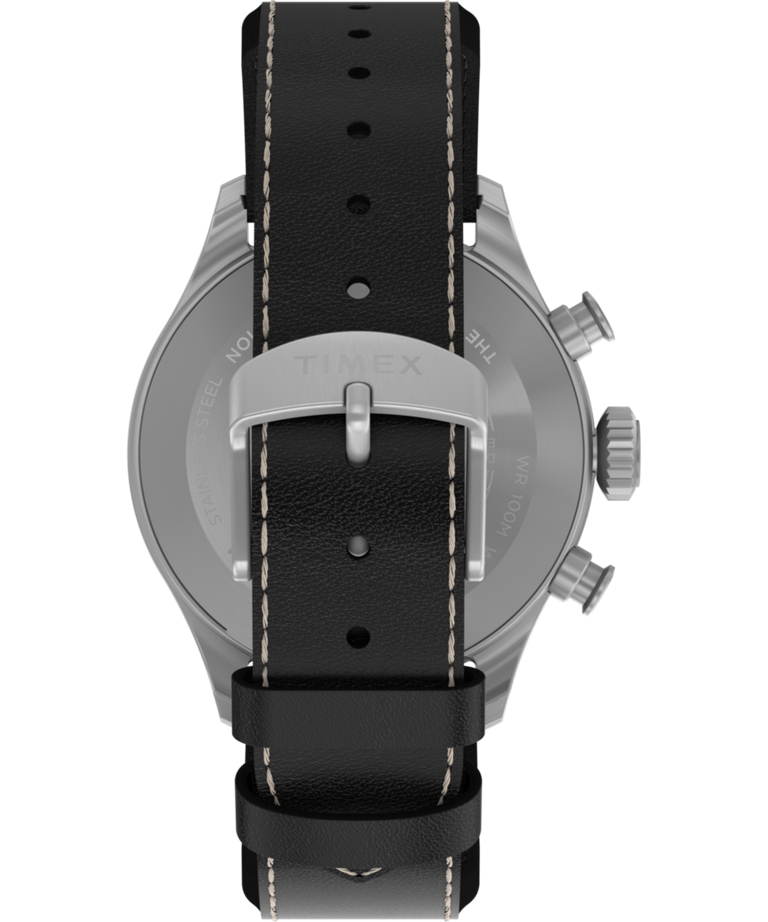 TW2Y19000 Waterbury Ace Cronógrafo de 41 mm con correa de piel. Imagen de la correa del reloj