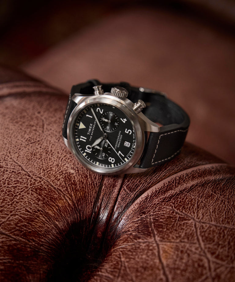 TW2Y19000 Reloj Waterbury Ace Chronograph de 41 mm con correa de piel. Foto alternativa de belleza 2