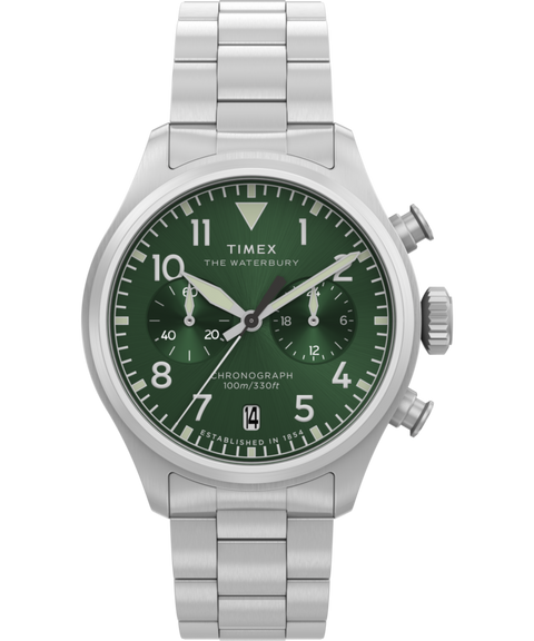 Waterbury Ace Chronograph 41mm Stainless Steel Bracelet Watch