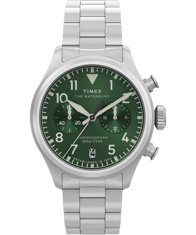 TW2Y19100 Waterbury Ace Chronograph 41mm Stainless Steel Bracelet Watch Primary Image