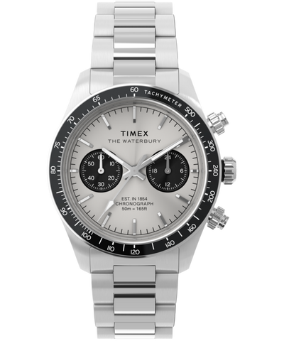 TW2Y19200 Reloj Waterbury Heritage Chronograph de 39 mm con brazalete de acero inoxidable   Imagen principal