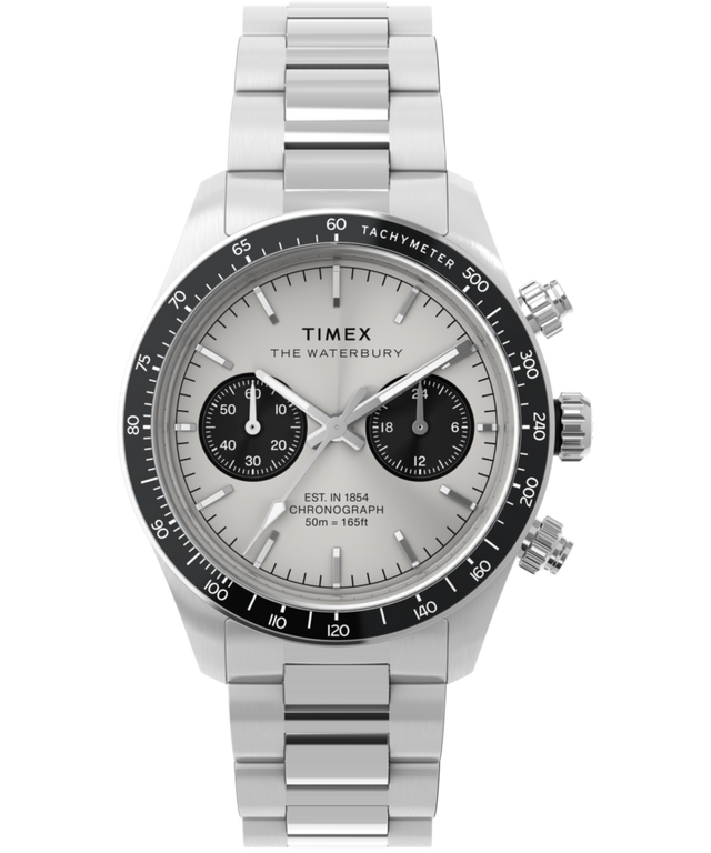 TW2Y19200 Reloj Waterbury Heritage Chronograph de 39 mm con brazalete de acero inoxidable   Imagen principal