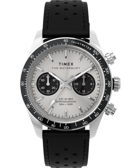 TIMEX The Waterbury 腕時計 本体 Waterbury Heritage Chronograph 39mm Leather Strap Watch