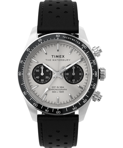 TW2Y19300 Waterbury Heritage Chronograph 39mm Leather Strap Watch  Primary Image