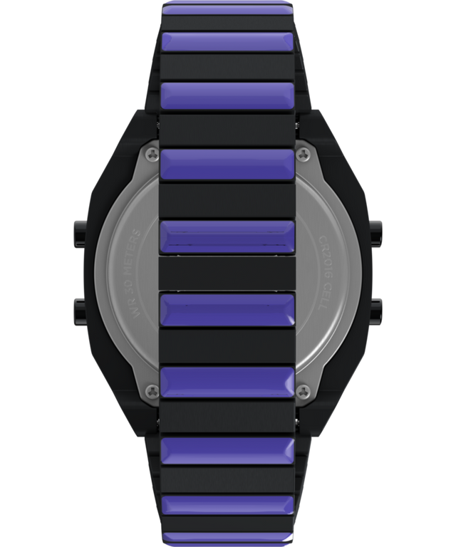 Timex x Wednesday T80 36mm Stainless Steel Black and Purple Timex x Wednesday T80 36mm Stainless Steel Black and Purple