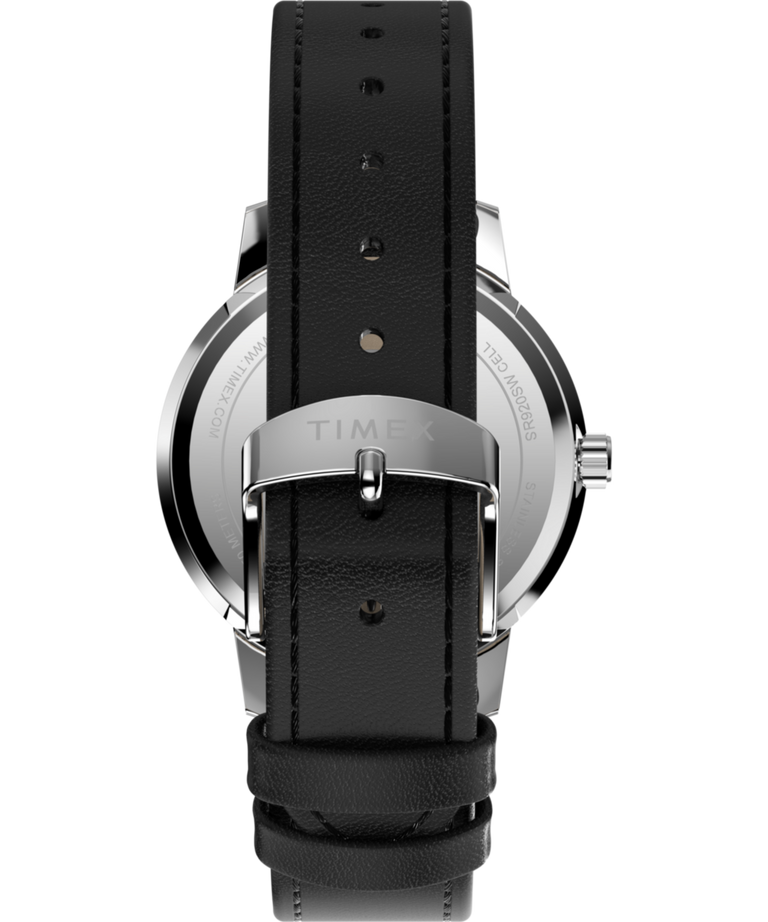 TW2Y19900 Timex x Peanuts® Marlin® 75th Anniversary Edition 38mm Leather Strap Watch  Strap Image