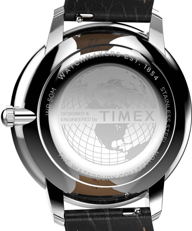 TW2Y23100 Reloj Waterbury Metropolitan Sub-Second de 39 mm con correa de piel  Imagen del fondo de la caja