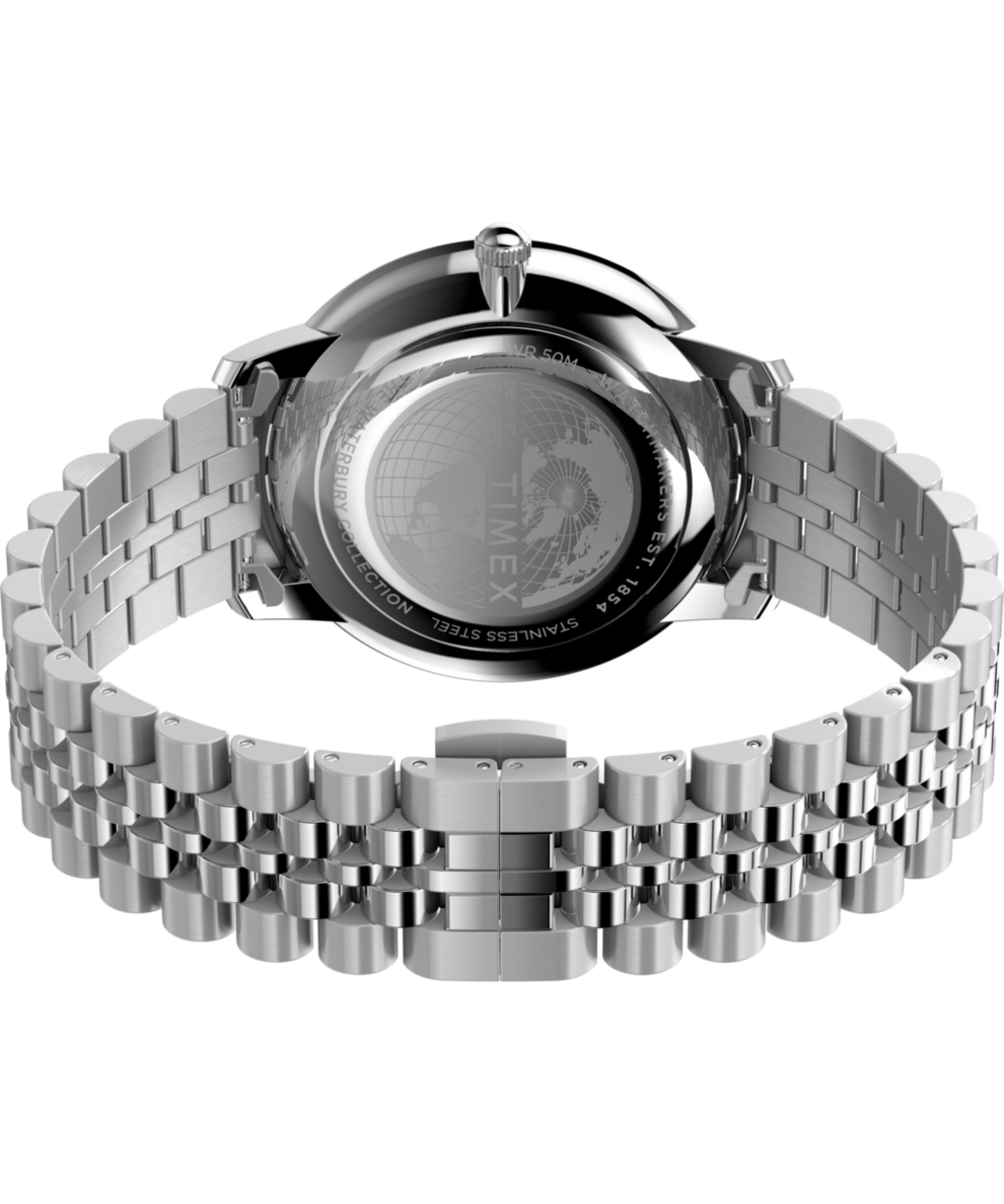 TW2Y23300 Waterbury Metropolitan Sub-Second 39mm Stainless Steel Bracelet Watch Caseback with Attachment Image