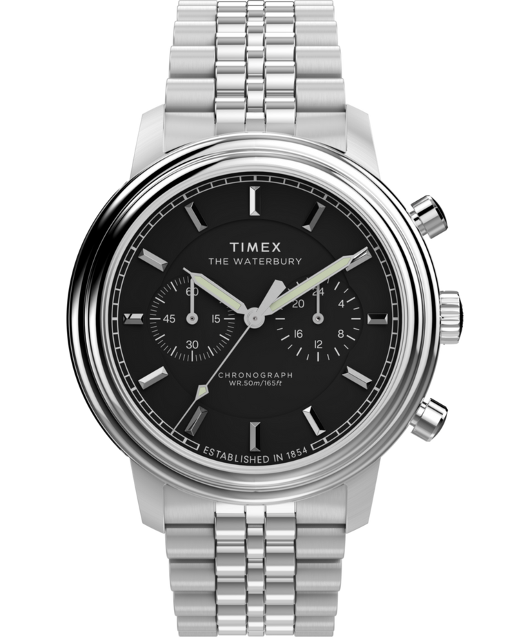 TW2Y23400 Reloj Waterbury Metropolitan Chronograph de 41 mm con brazalete de acero inoxidable. Imagen principal