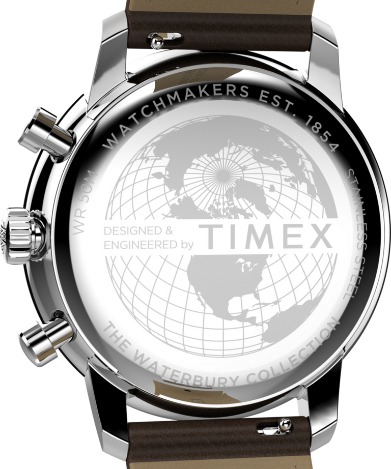 TW2Y23500 Reloj Waterbury Metropolitan Chronograph de 41 mm con correa de piel  Imagen del fondo de la caja