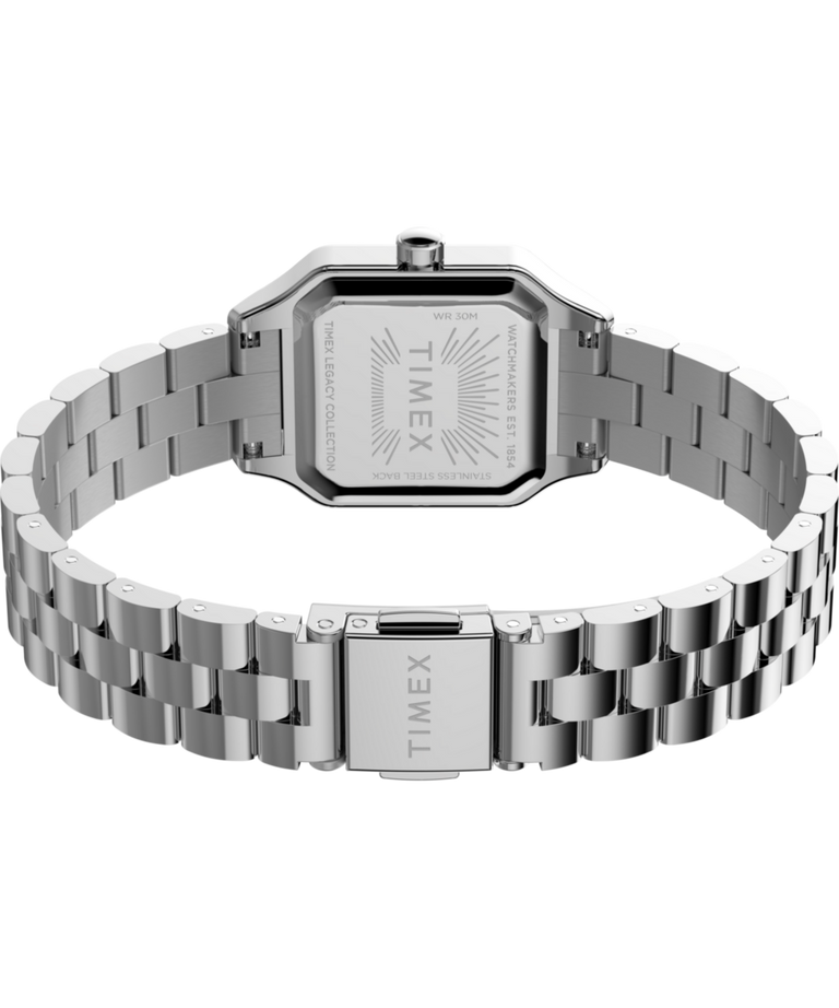 TW2Y23800 Addison: fondo de caja para reloj con brazalete de acero inoxidable de 23 mm, con imagen de montaje