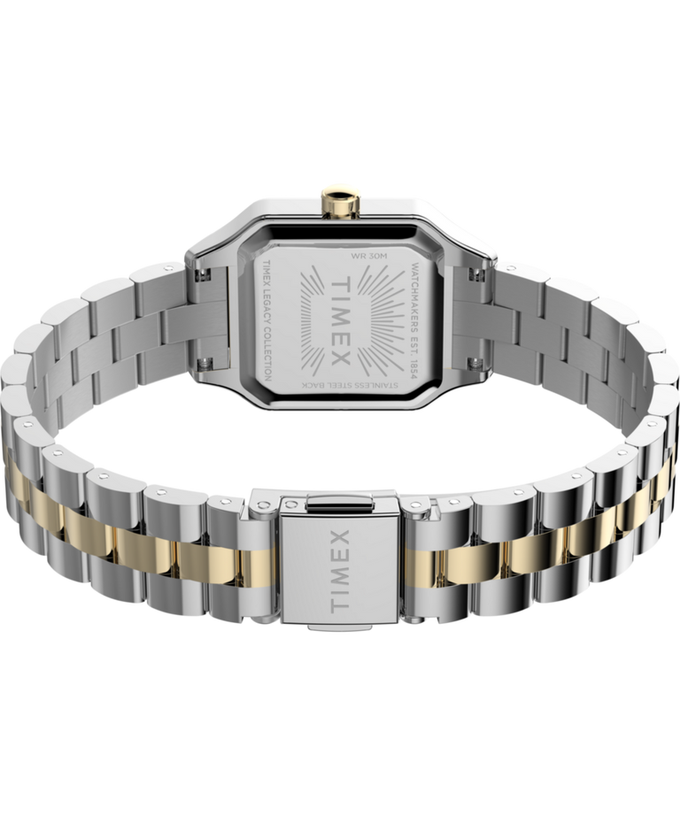 TW2Y23900 Addison: fondo de caja de reloj con brazalete de acero inoxidable de 23 mm, con imagen de montaje