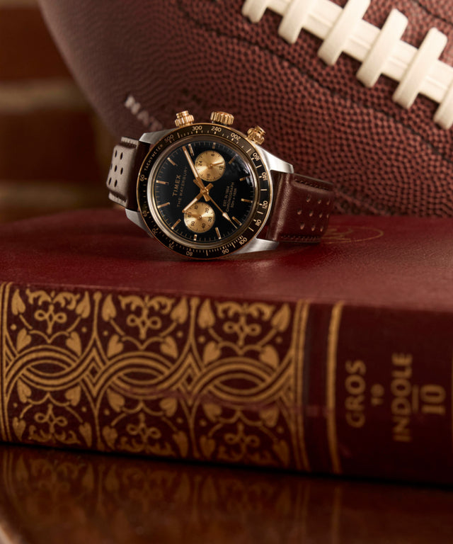 TW2Y24100 Reloj Waterbury Heritage Chronograph de 39 mm con correa de piel  Imagen de las siluetas clave de la campaña (fotos de producto)