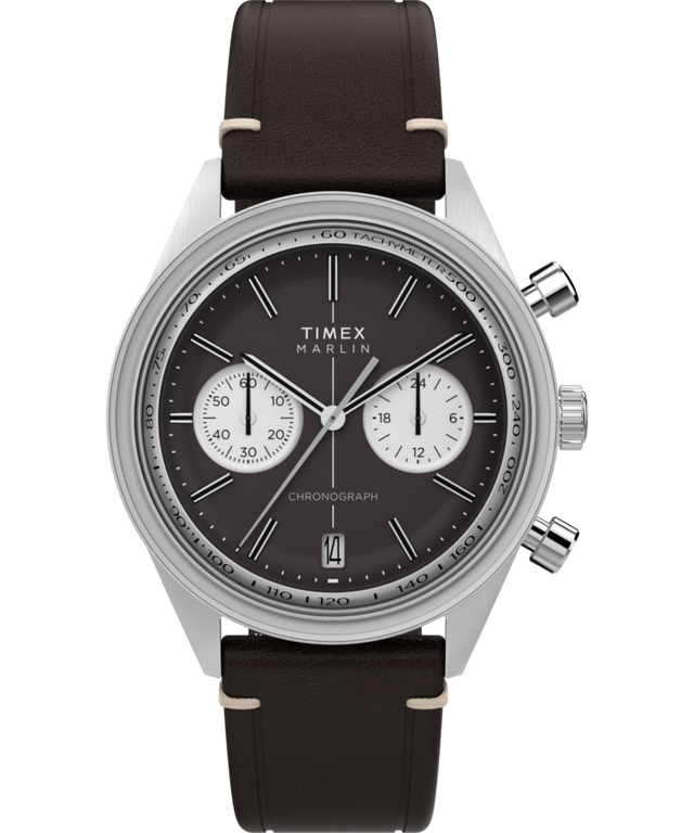 Marlin® Jet Quartz Chronograph 40mm Leather Strap Watch Marlin® Jet Quartz Chronograph 40mm Leather Strap Watch