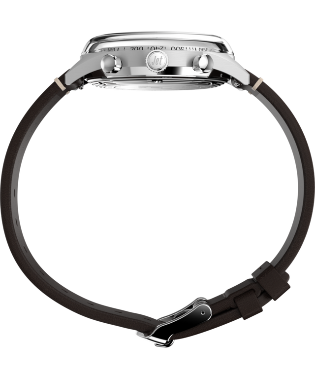 Imagen de perfil del reloj con correa de piel Marlin® Jet Quartz Cronógrafo de 40 mm TW2Y24700