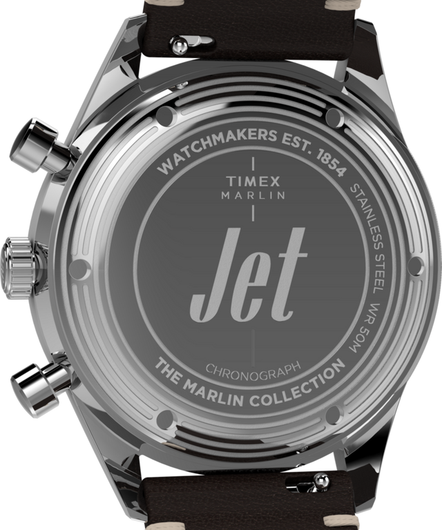 TW2Y24700 Marlin® Jet Quartz Chronograph, reloj de 40 mm con correa de piel: imagen del fondo de la caja