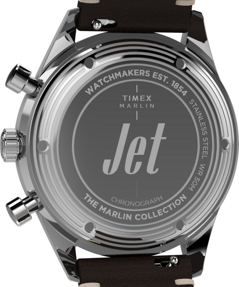 TW2Y24700 Marlin® Jet Quartz Chronograph, reloj de 40 mm con correa de piel: imagen del fondo de la caja