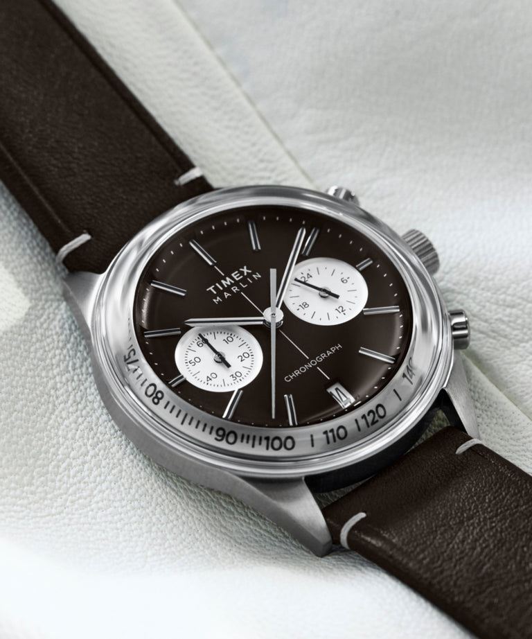 TW2Y24700 Reloj Marlin® Jet Quartz Chronograph de 40 mm con correa de piel (colaboración) — Imagen adicional