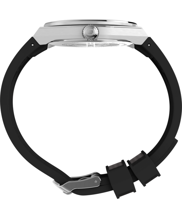 TW2Y24900 Q Timex Continental GMT 39mm Synthetic Rubber Watch  Profile Image