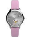 TW2Y26000 Peanuts® x Timex Transcend Snoopy Hug, reloj de 31 mm con correa de piel. Imagen principal