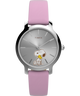 TW2Y26000 Peanuts® x Timex Transcend Snoopy Hug, reloj de 31 mm con correa de piel. Imagen principal