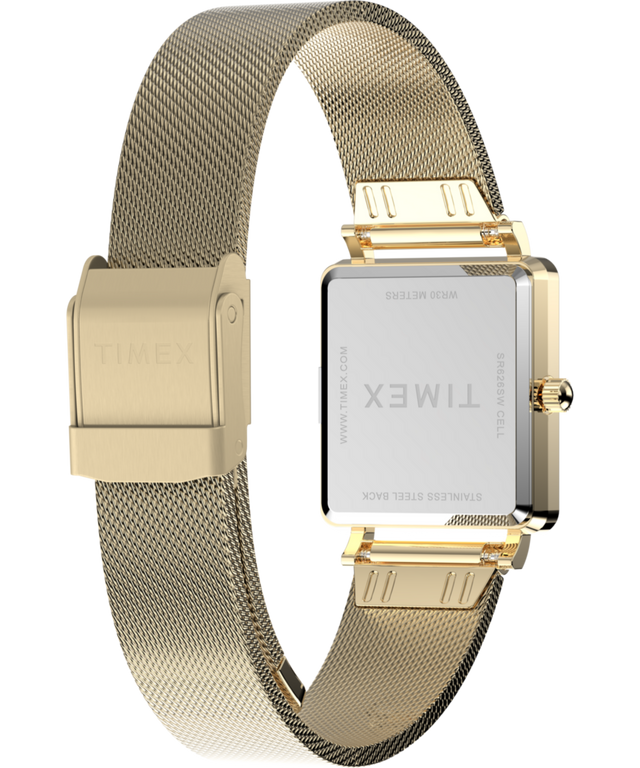 TW2Y26100: Imagen del fondo de caja de un reloj Transcend con brazalete de acero inoxidable de 22 mm y accesorio