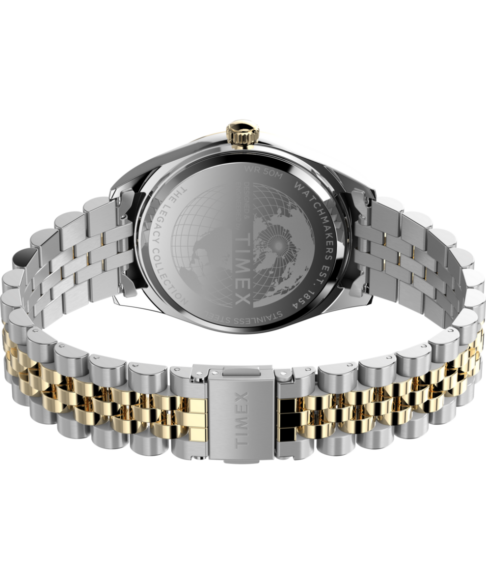 TW2Y28400 Timex Legacy 41mm Stainless Steel Bracelet Watch Caseback with Attachment Image