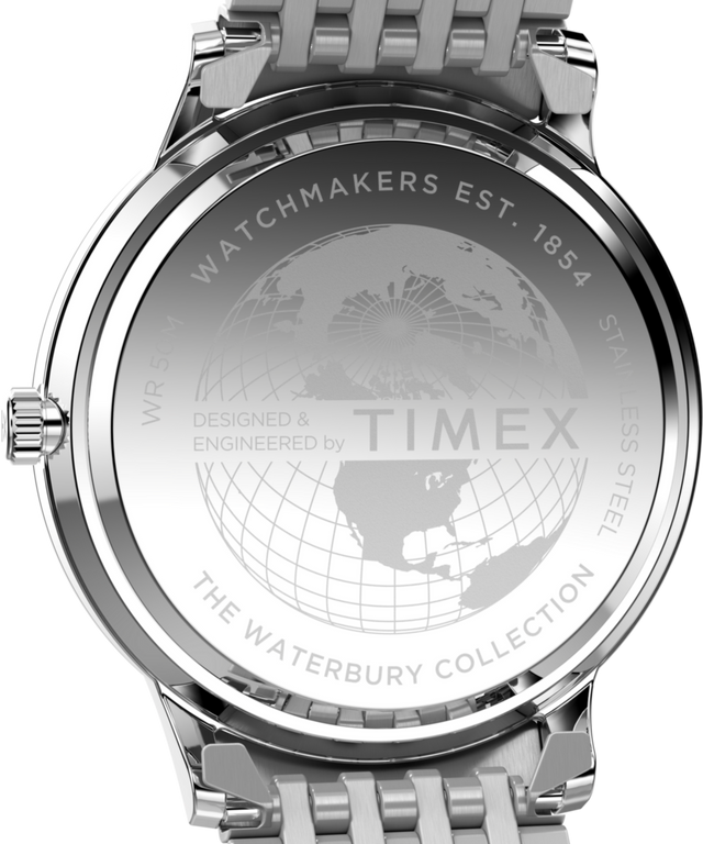 TW2Y28500 Waterbury Classic 40mm Stainless Steel Bracelet Watch Caseback Image