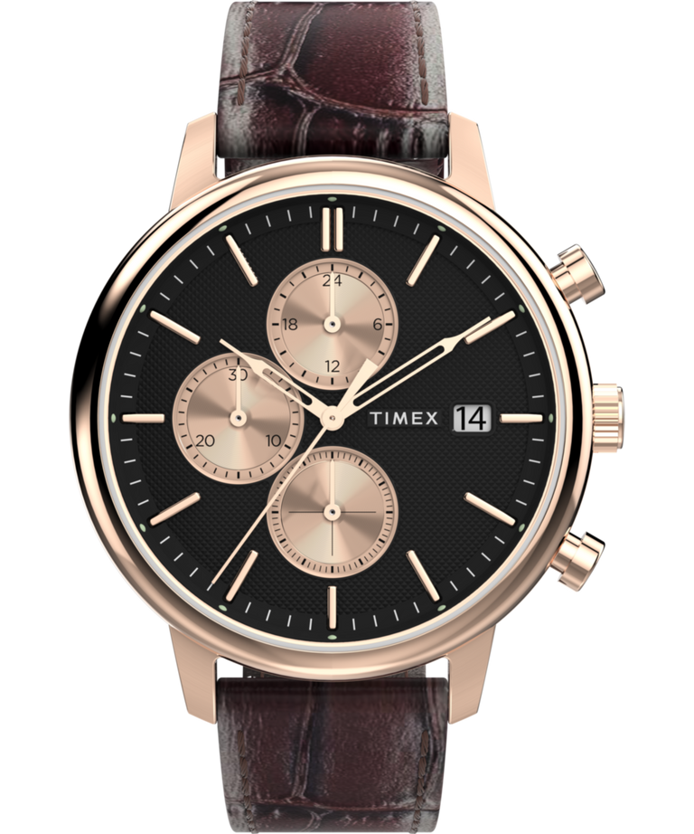 TW2Y28900 Chicago Chronograph 45mm Leather Strap Watch Primary Image