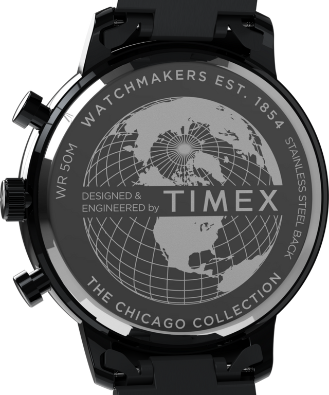 TW2Y29000 Chicago Chronograph 45mm Stainless Steel Bracelet Watch Caseback Image