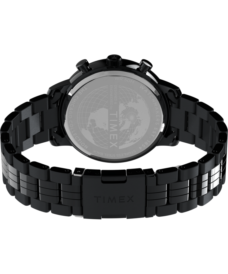 TW2Y29000 Chicago Chronograph 45mm Stainless Steel Bracelet Watch Caseback with Attachment Image