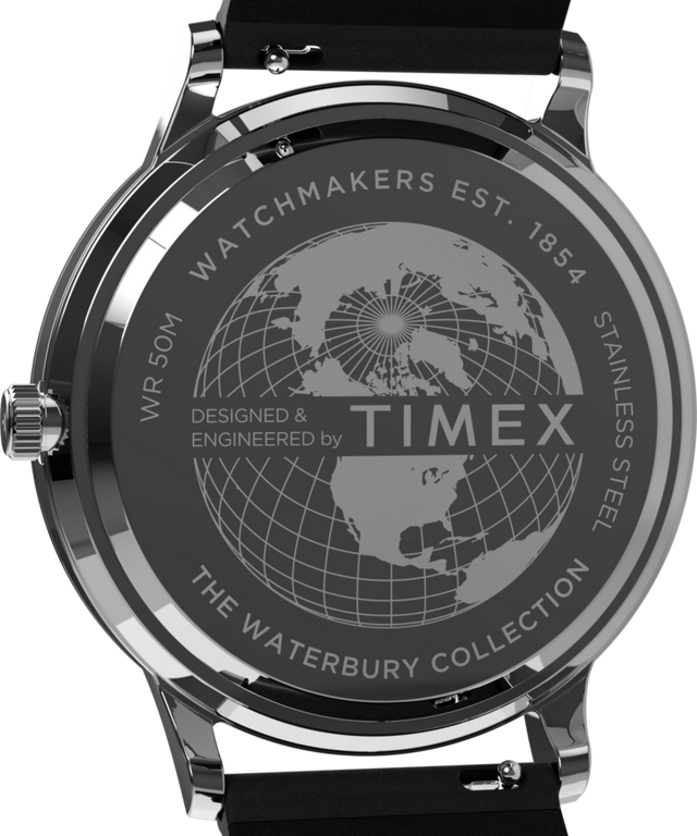 TW2Y29600 Waterbury Classic 3 Hand 40mm Leather Strap Watch Caseback Image