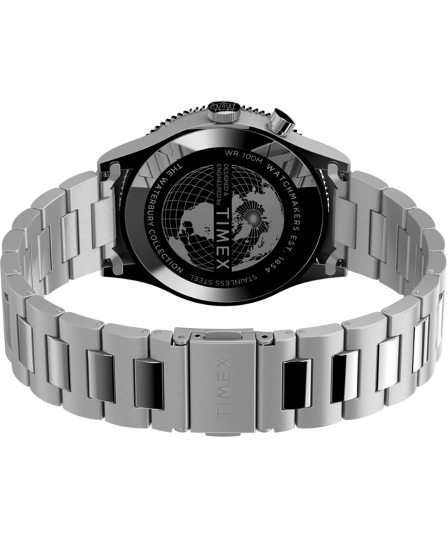 TW2Y29700 Waterbury Traditional GMT 39mm Stainless Steel Bracelet Watch Caseback with Attachment Image