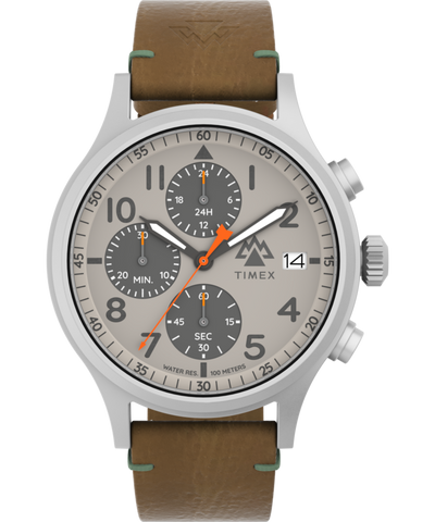 TW2Y29900 Expedition® Sierra Chronograph 42mm Eco-Friendly Vegan Leather Strap Watch Primary Image