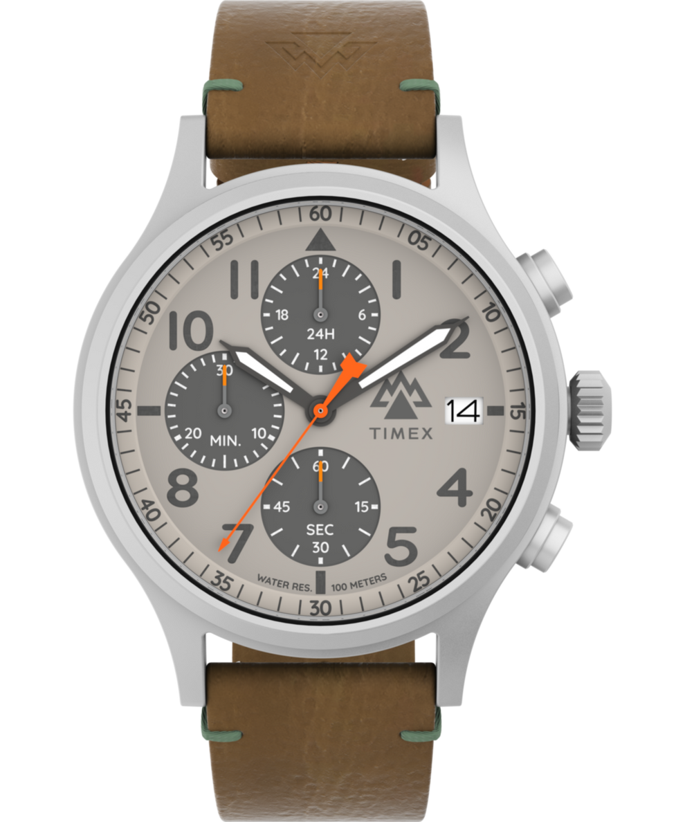 TW2Y29900 Expedition® Sierra Chronograph 42mm Eco-Friendly Vegan Leather Strap Watch Primary Image