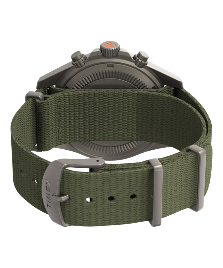 TW2Y30200 Expedition® Field Chronograph 43mm Eco-Friendly Fabric Strap Watch Caseback with Attachment Image