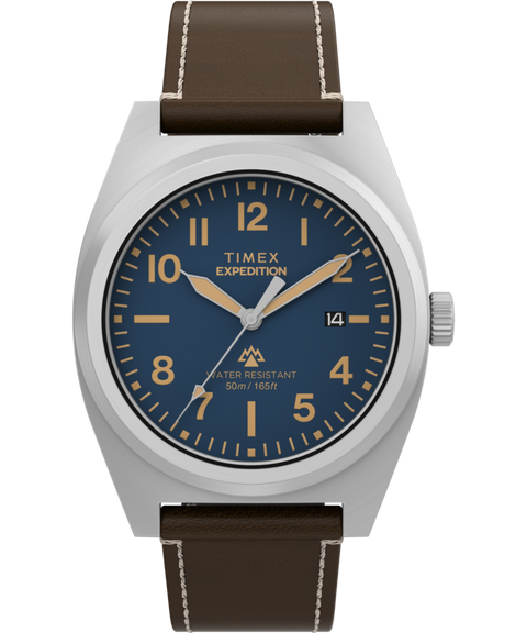 特価！美品TIMEX SHOCKEXPEDITION 迷彩 時計 実働 Expedition® Capstone 39mm Eco-Friendly Leather Strap Watch