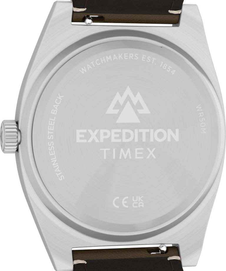 TW2Y30600 Reloj Expedition® Capstone con correa de piel ecológica de 39 mm  Imagen del fondo de la caja