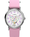 TW2Y30900 Reloj Peanuts® x Timex Weekender In Bloom de 38 mm con correa de tela. Imagen principal