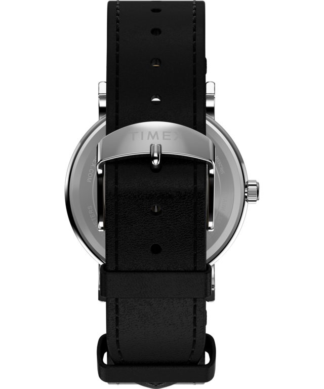 TW2Y31000 Peanuts® x Timex Weekender Snoopy Dancing, correa de reloj de 38 mm de piel. Imagen de la correa