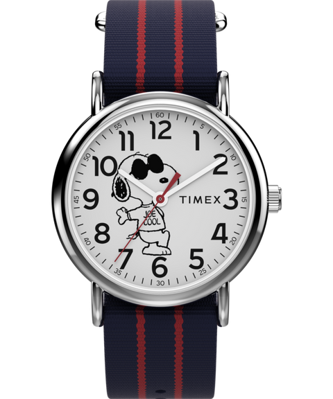 Peanuts® x Timex Weekender Joe Cool 38mm Fabric Strap Watch Peanuts® x Timex Weekender Joe Cool 38mm Fabric Strap Watch