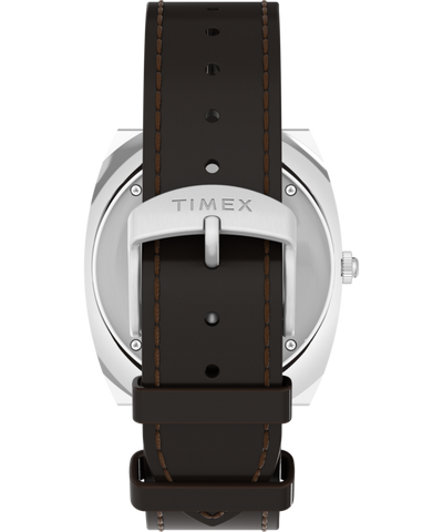 TW2Y31300 Q Timex® 1972 World Time 39mm Leather Strap Watch Strap Image