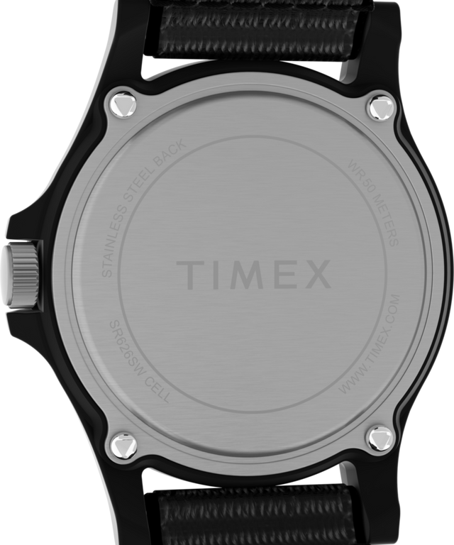 TW2Y32000 Timex Acadia National Park, reloj de 40 mm con correa de tela. Imagen del fondo de la caja.