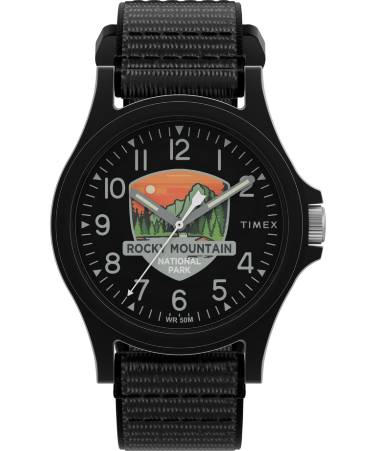TW2Y32200 Reloj Timex «Rocky Mountain National Park» de 40 mm con correa de tela. Imagen principal