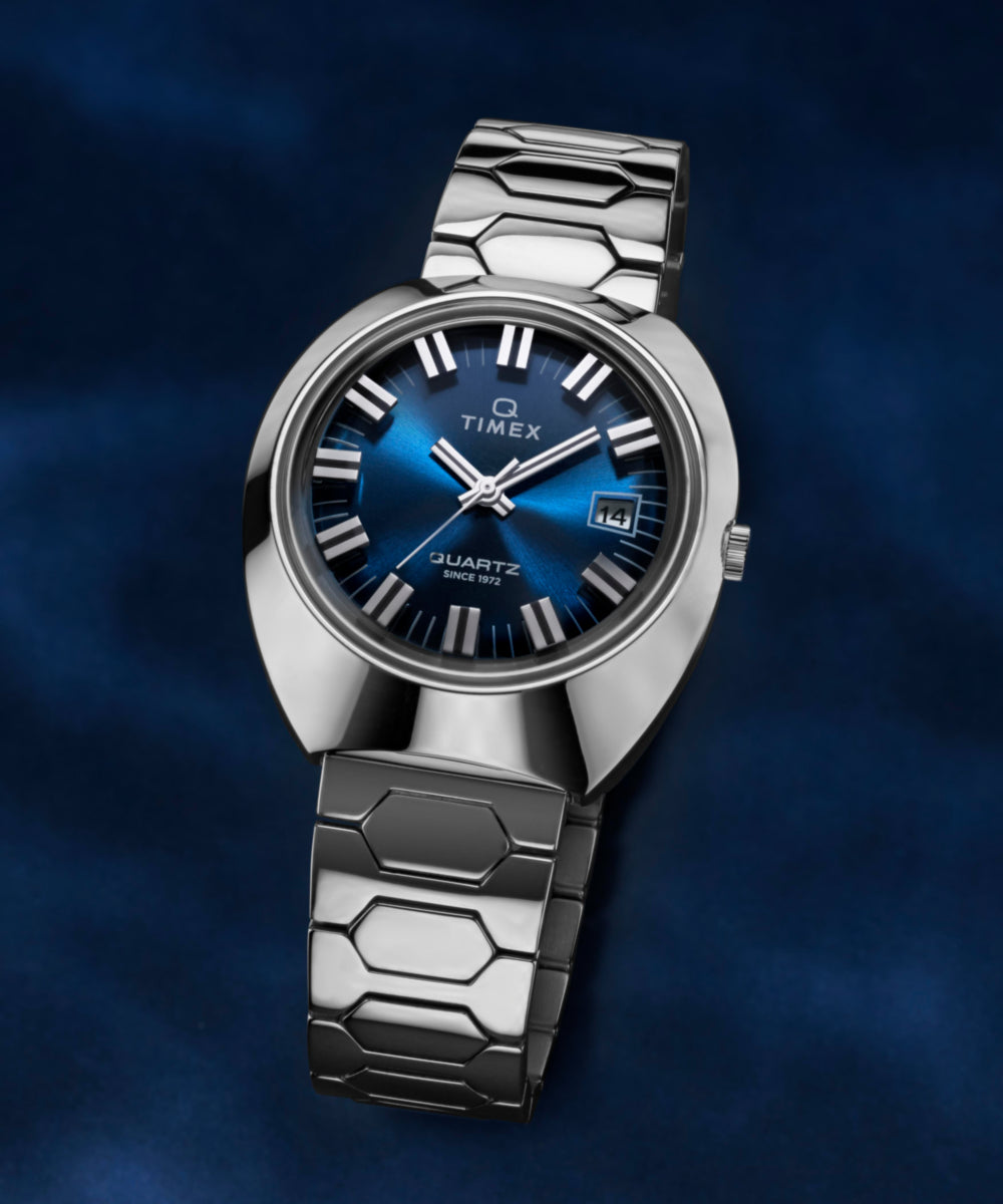 Q Timex® 1972 Time Machine Reissue 39mm Stainless Steel Bracelet