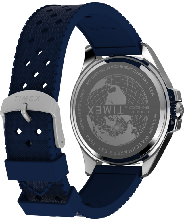 Harborside Coast Multifunction 43mm Synthetic Rubber Strap Watch Harborside Coast Multifunction 43mm Synthetic Rubber Strap Watch