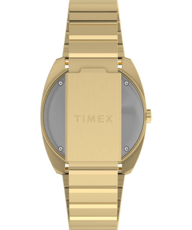 TW2Y34400 Q Timex® 1975 Enigma, correa de reloj de acero inoxidable de 37 mm. Imagen